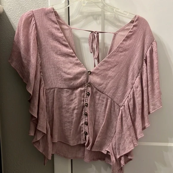 Pink Ruffle Top - Picture 1 of 3